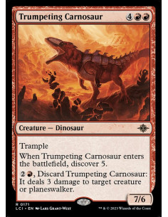 Trumpeting Carnosaur - Foil