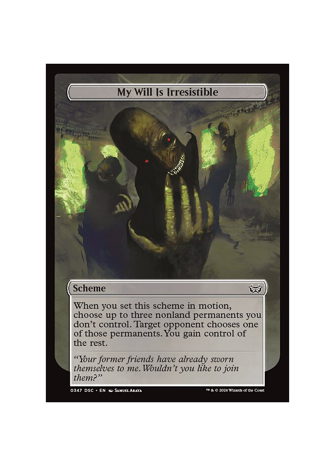 My Will Is Irresistible