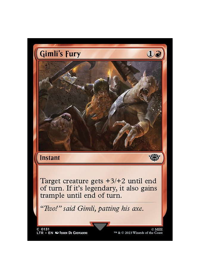 Gimli's Fury - Foil