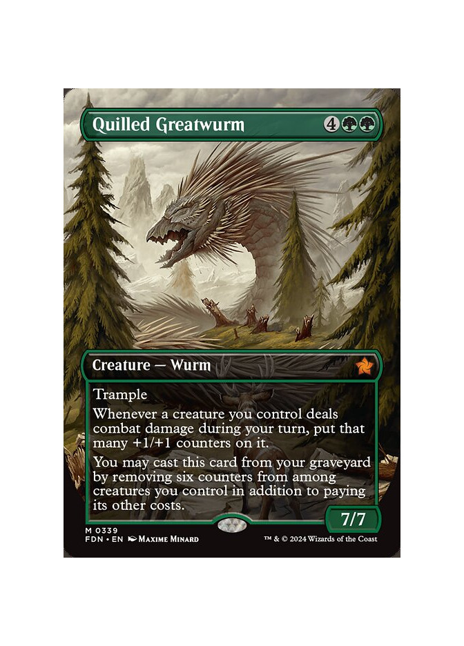 Quilled Greatwurm - Foil