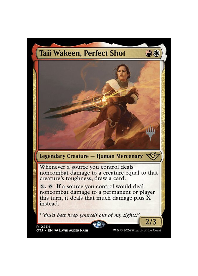 Taii Wakeen, Perfect Shot - Foil