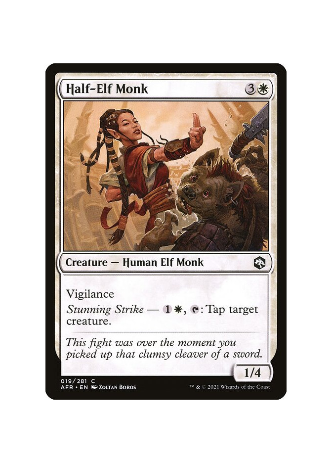 Half-Elf Monk - Foil