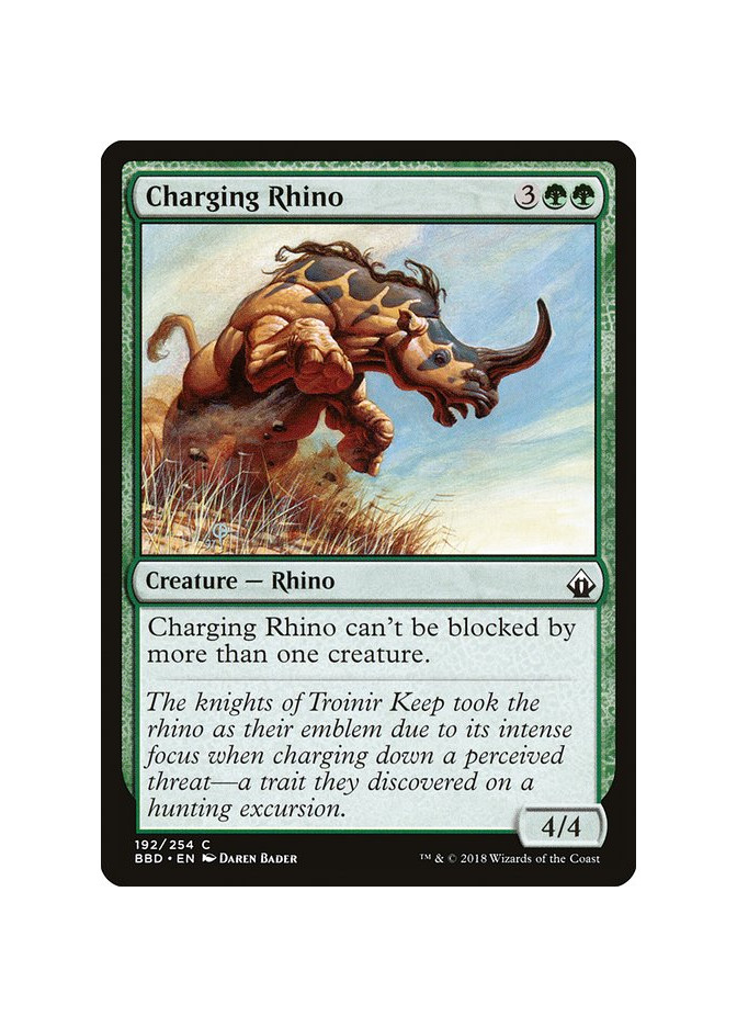 Charging Rhino - Foil