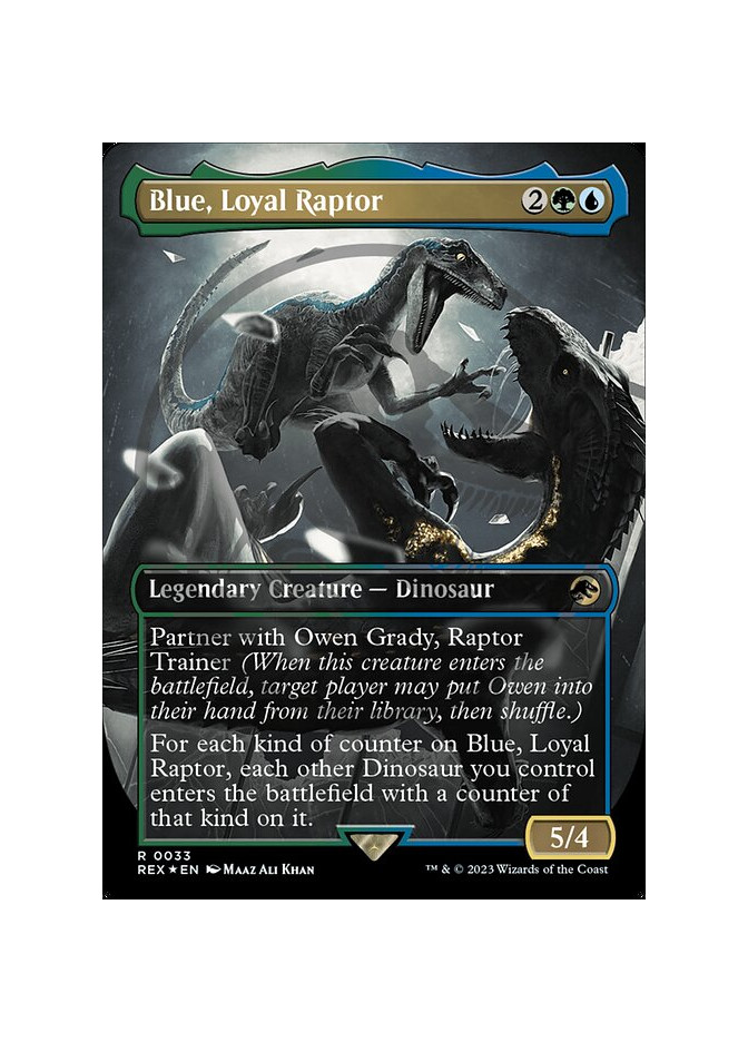 Blue, Loyal Raptor - Foil