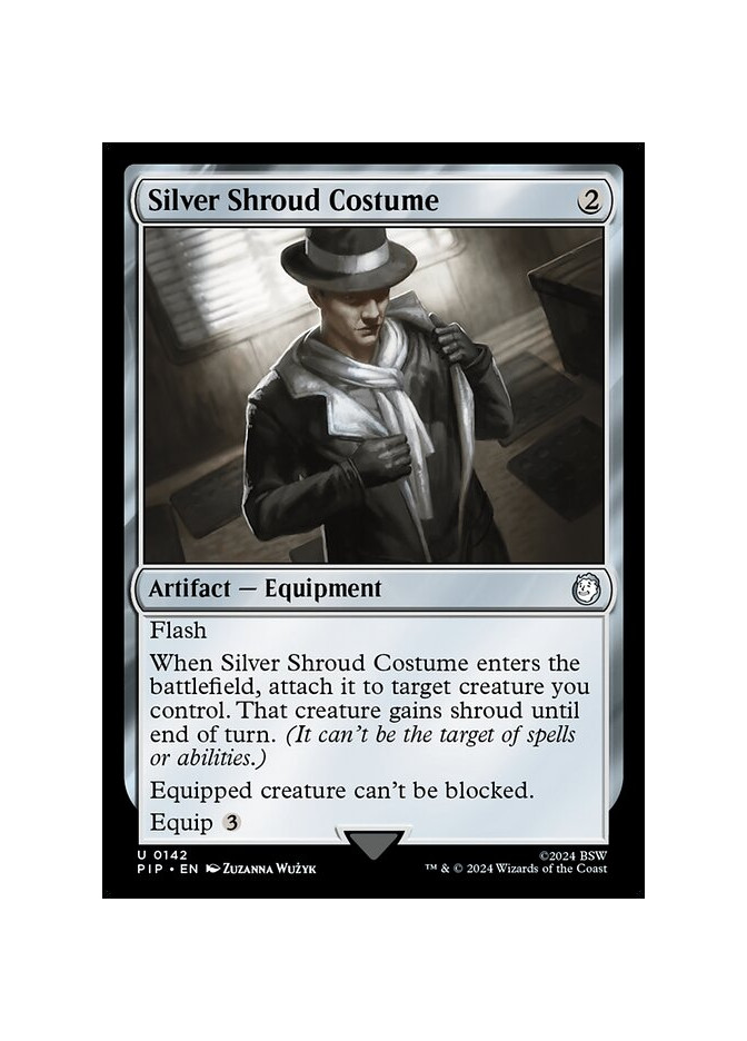 Silver Shroud Costume - Foil