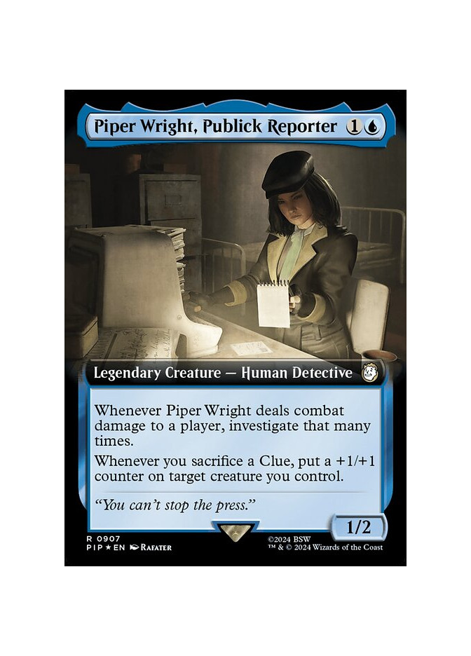 Piper Wright, Publick Reporter - Foil