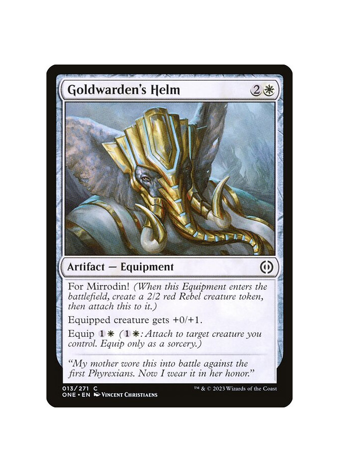 Goldwarden's Helm - Foil