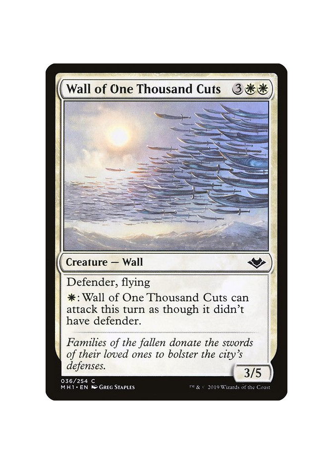 Wall of One Thousand Cuts - Foil