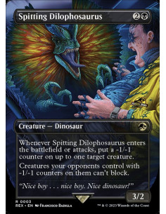 Spitting Dilophosaurus - Foil