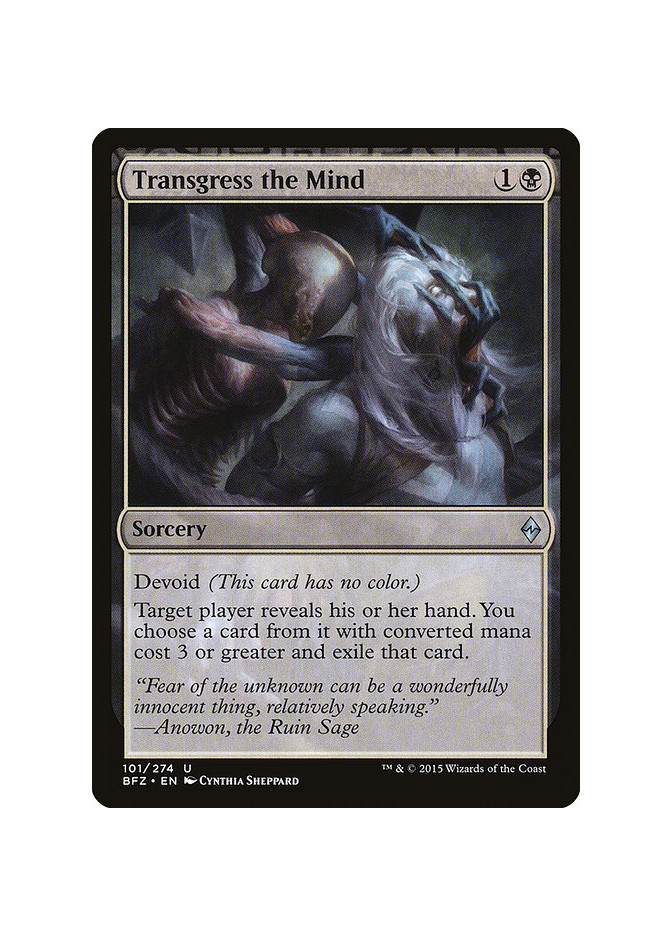 Transgress the Mind - Foil