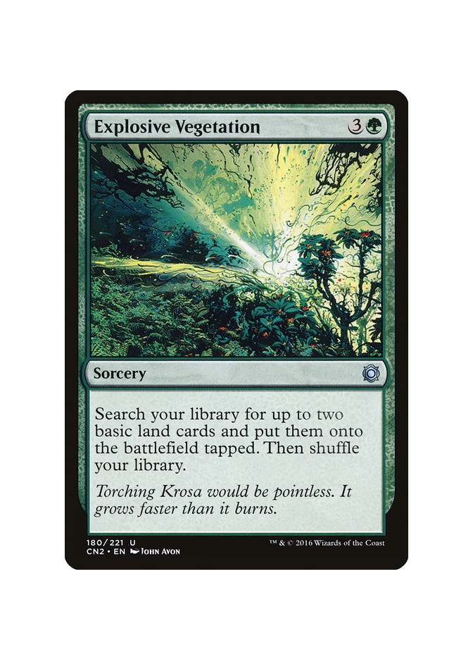Explosive Vegetation