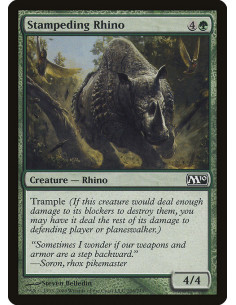 Stampeding Rhino - Foil