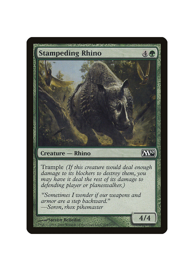 Stampeding Rhino - Foil