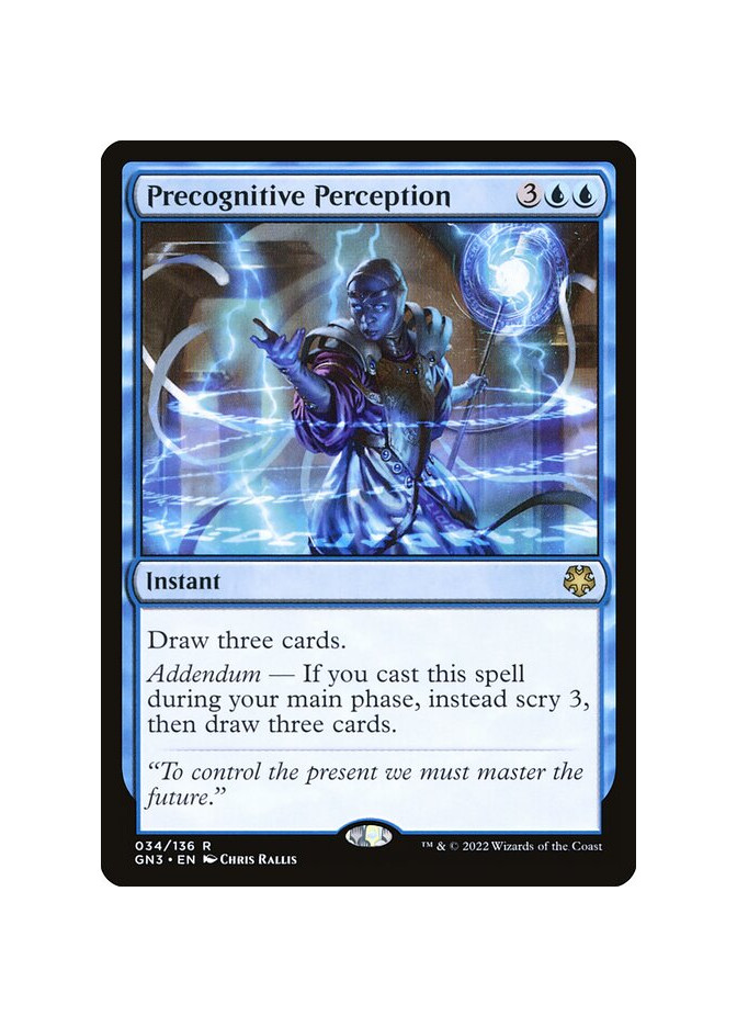 Precognitive Perception