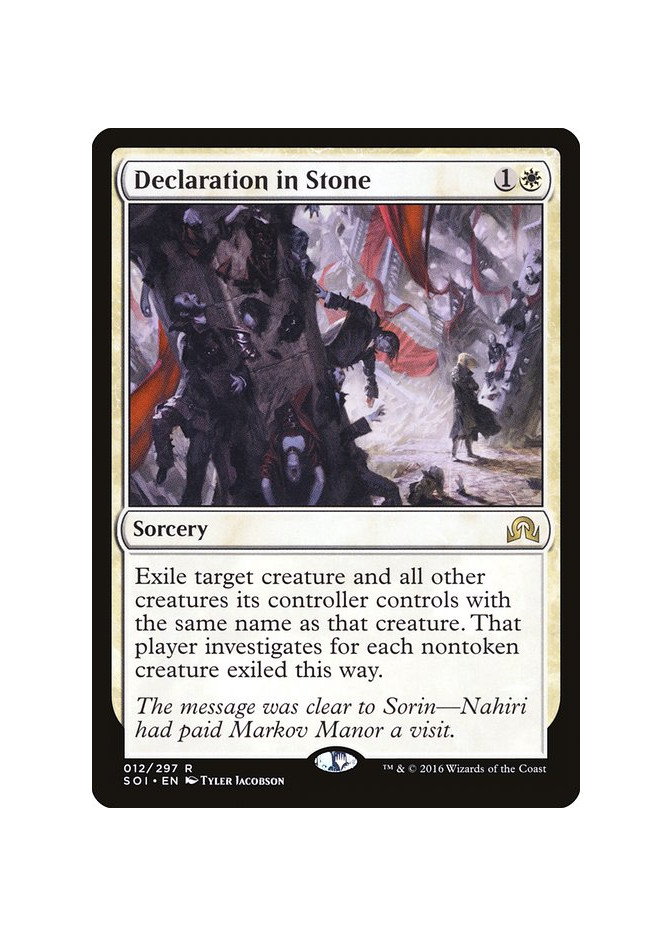 Declaration in Stone