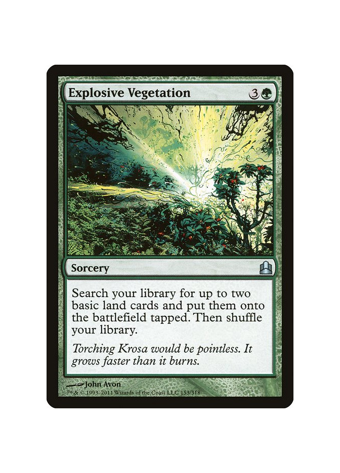 Explosive Vegetation