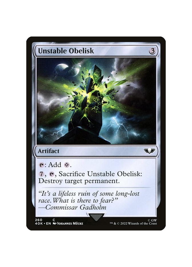 Unstable Obelisk
