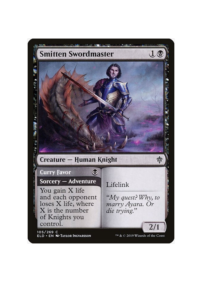 Smitten Swordmaster // Curry Favor - Foil
