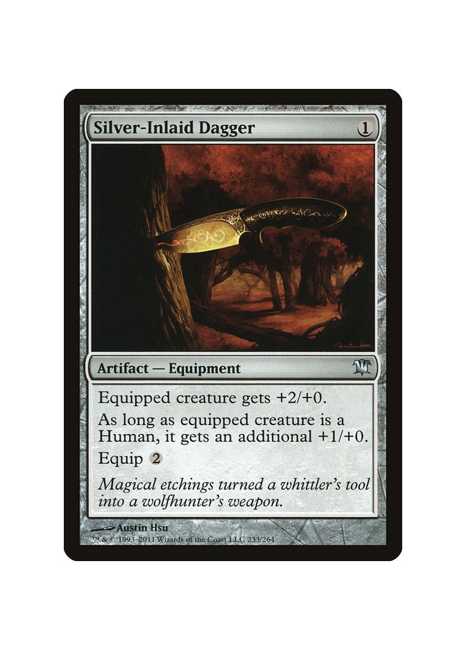 Silver-Inlaid Dagger