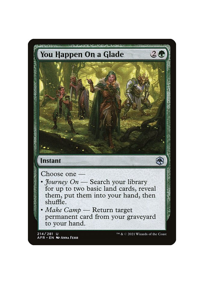 You Happen On a Glade