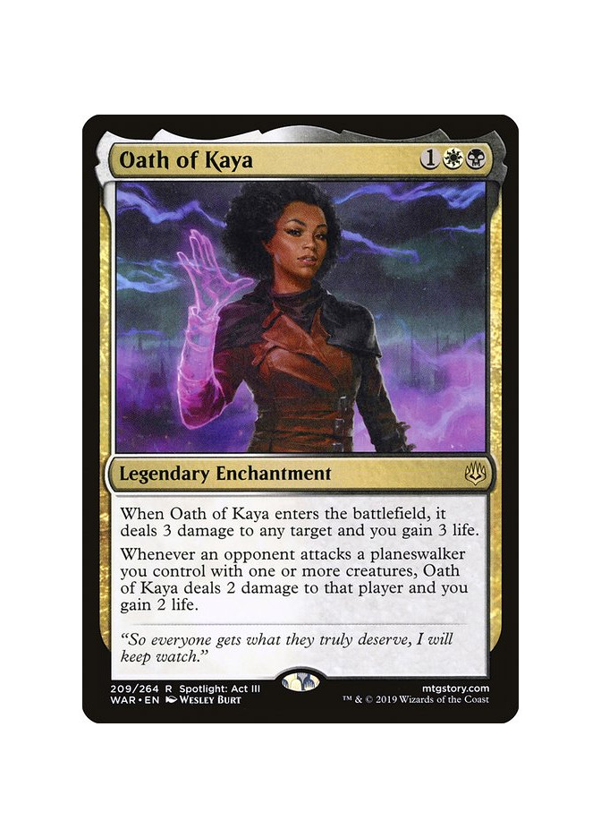 Oath of Kaya - Foil