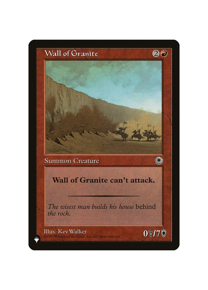 Wall of Granite