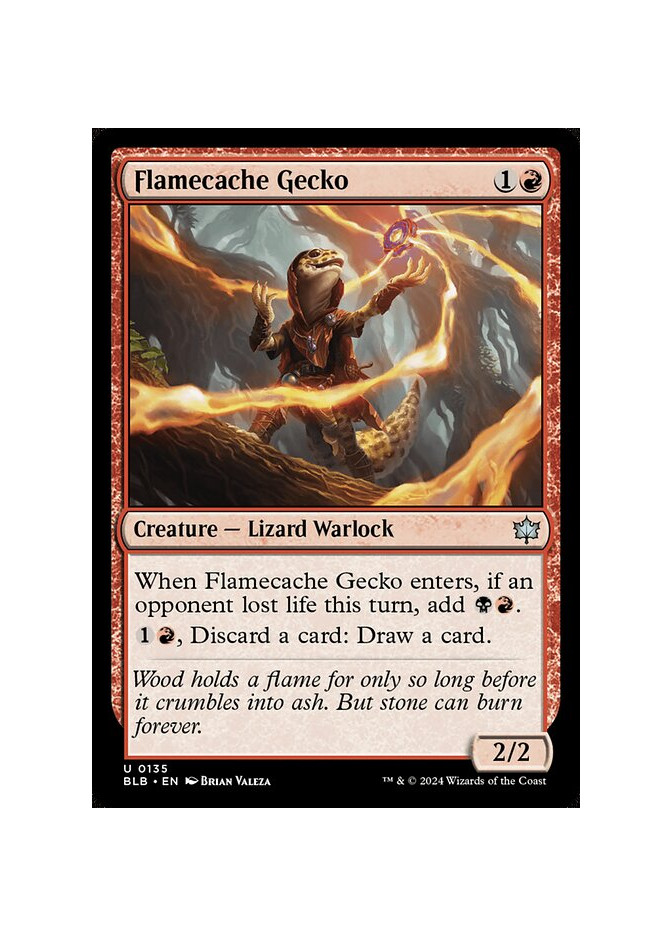 Flamecache Gecko - Foil