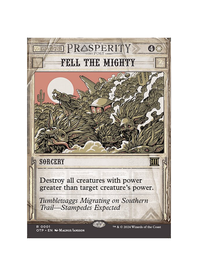 Fell the Mighty - Foil
