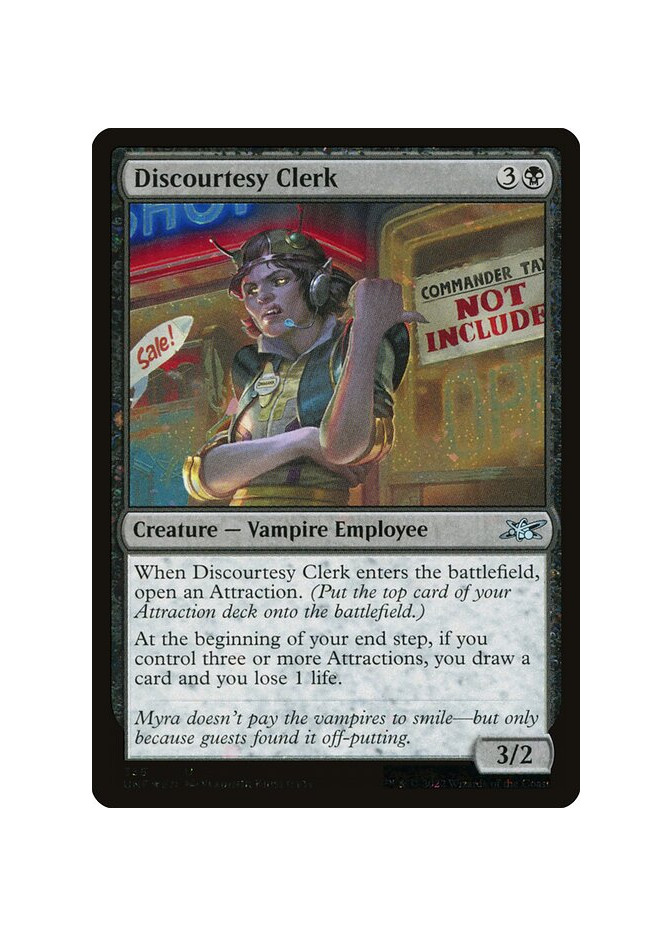 Discourtesy Clerk - Foil