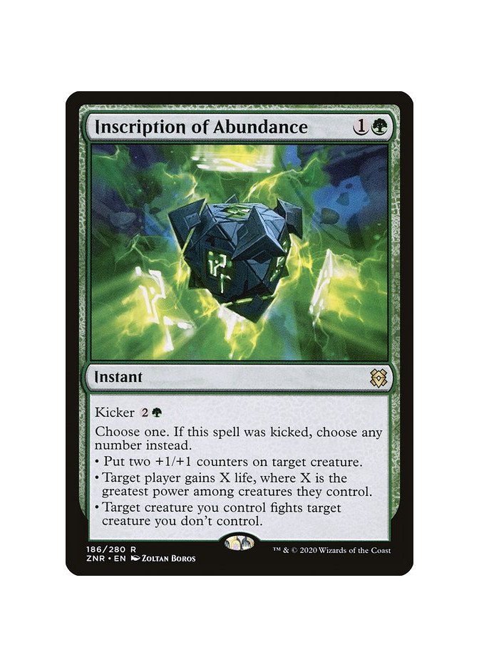 Inscription of Abundance