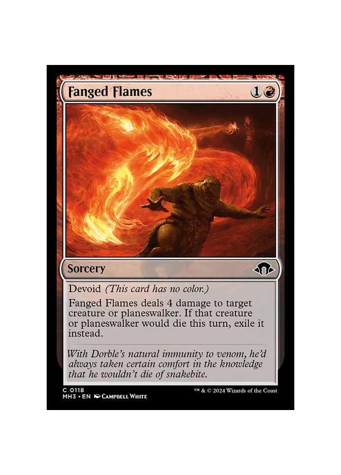 Fanged Flames - Foil