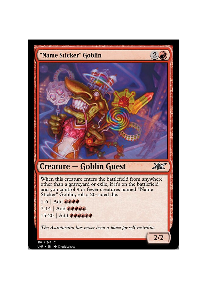 "Name Sticker" Goblin - Foil