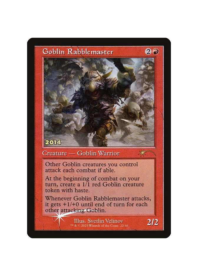 Goblin Rabblemaster - Foil