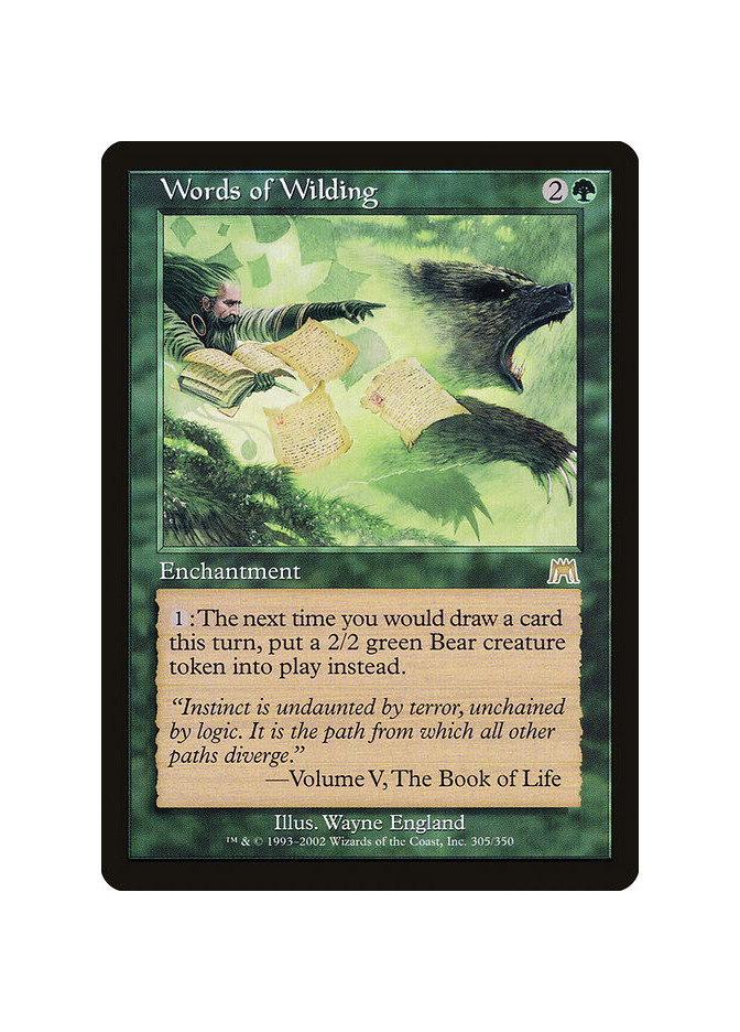 Words of Wilding - Foil