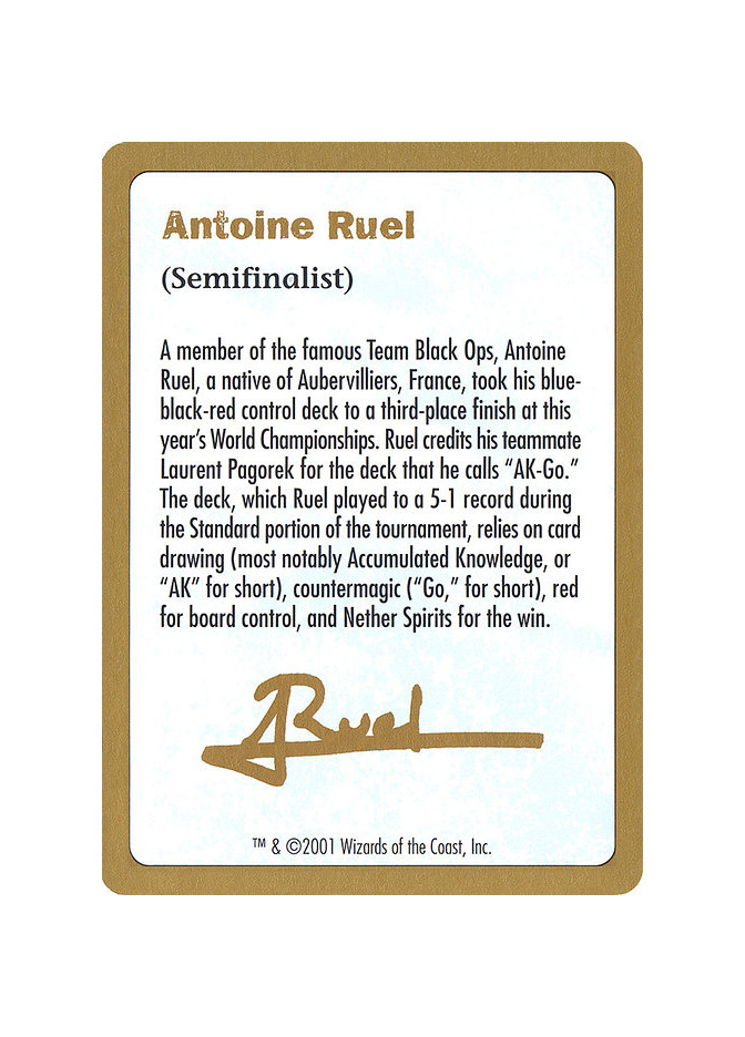 Antoine Ruel Bio