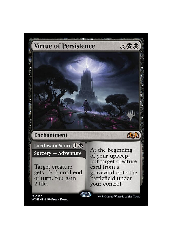 Virtue of Persistence // Locthwain Scorn - Foil