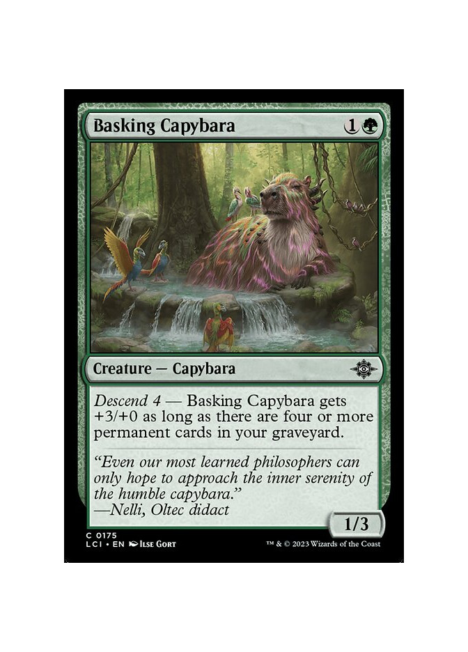 Basking Capybara - Foil