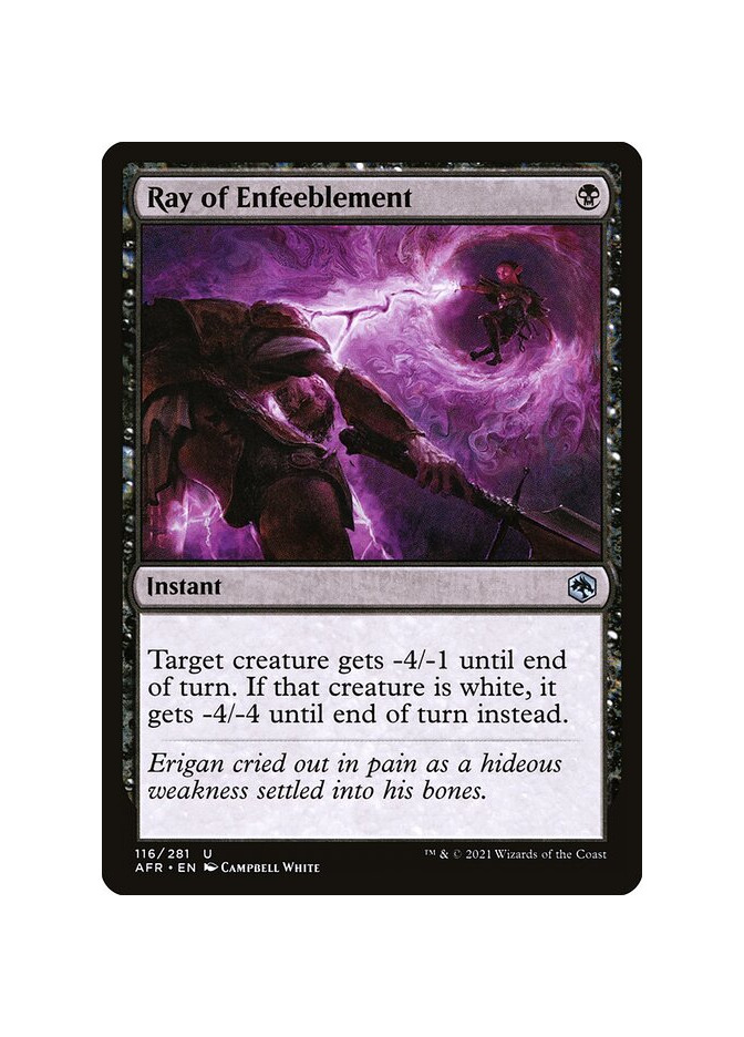 Ray of Enfeeblement - Foil