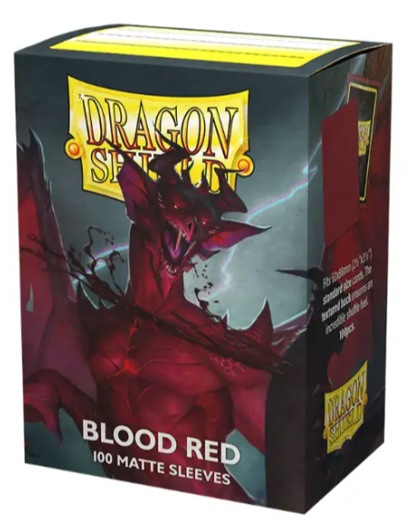 DRAGON SHIELD OBALY - BLOOD RED MATTE (100)