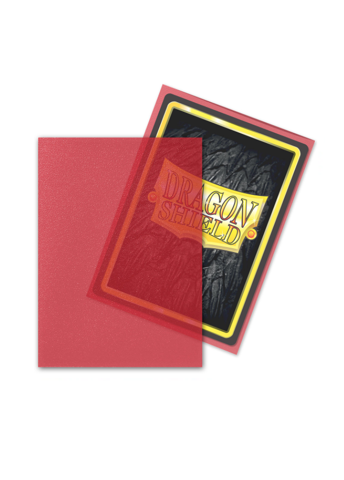 DRAGON SHIELD OBALY - CLEAR RED MATTE (100)