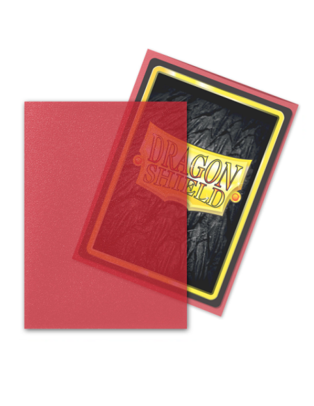 DRAGON SHIELD OBALY - CLEAR RED MATTE (100)