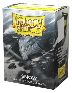 DRAGON SHIELD OBALY - SNOW DUAL MATTE (100)