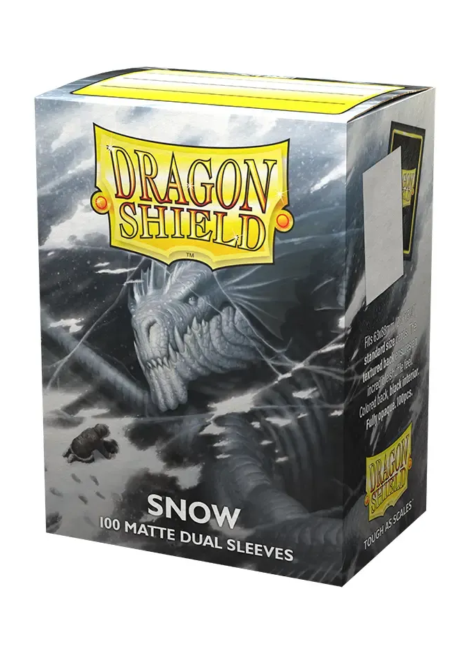 DRAGON SHIELD OBALY - SNOW DUAL MATTE (100)