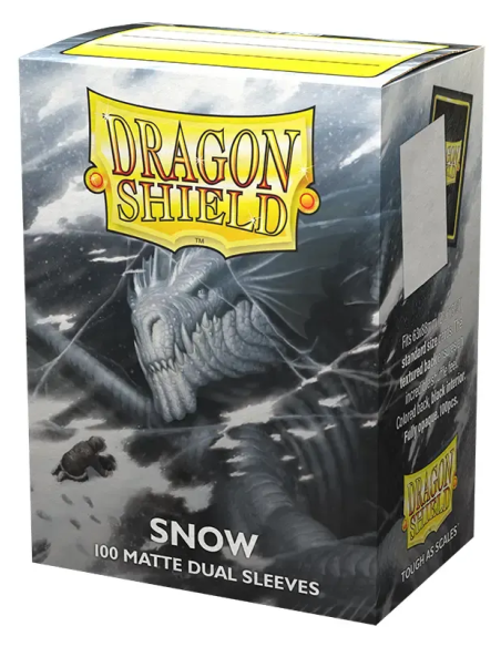 DRAGON SHIELD OBALY - SNOW DUAL MATTE (100)
