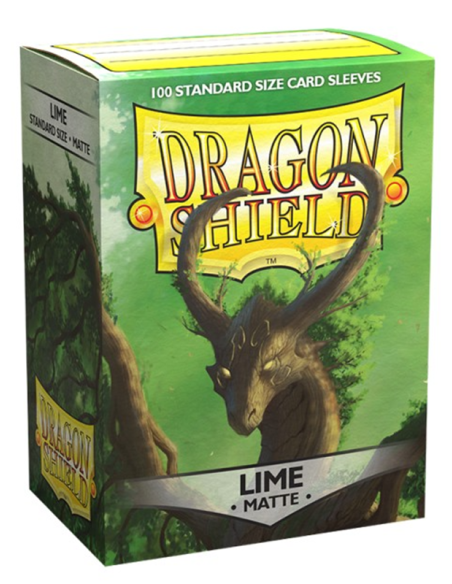 DRAGON SHIELD OBALY - LIME MATTE (100)