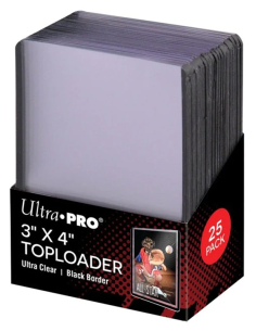 ULTRA PRO OBALY - Toploader 3" x 4" Black Border