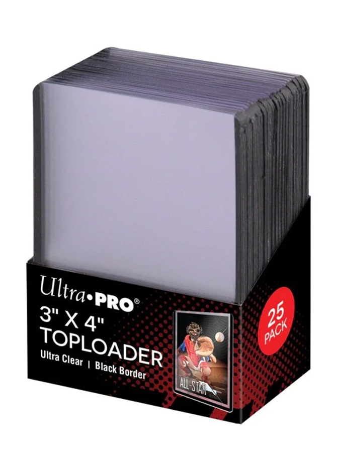 ULTRA PRO OBALY - Toploader 3" x 4" Black Border