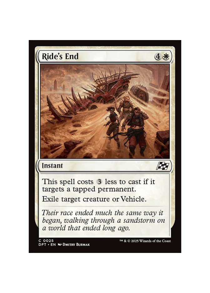 Ride's End - Foil