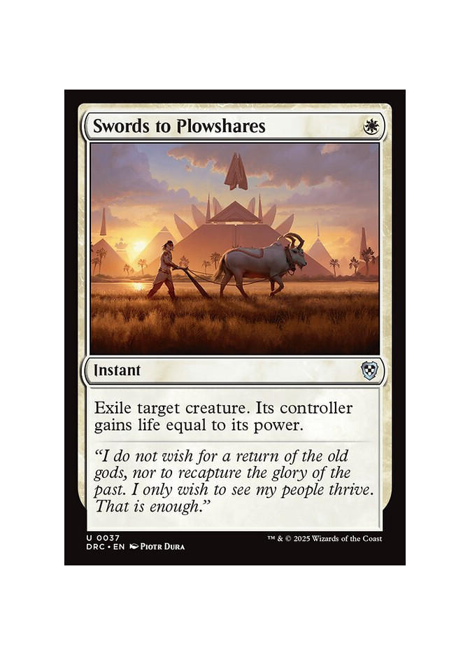 Swords to Plowshares