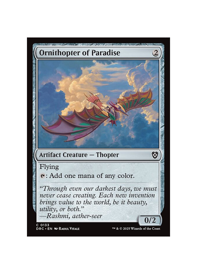 Ornithopter of Paradise